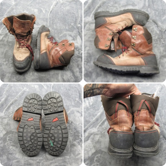 Red Wing Boots Mens 11.5 Brown Leather Safety Toe USA Made Waterproof Work 4454‎